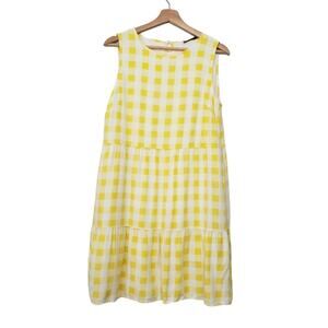 PrettyGarden | Sunny Yellow Checkered Plaid Sundress with Pockets